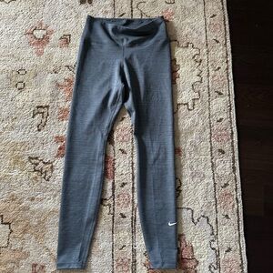 Nike Gray Streamlined Athletic Leggings